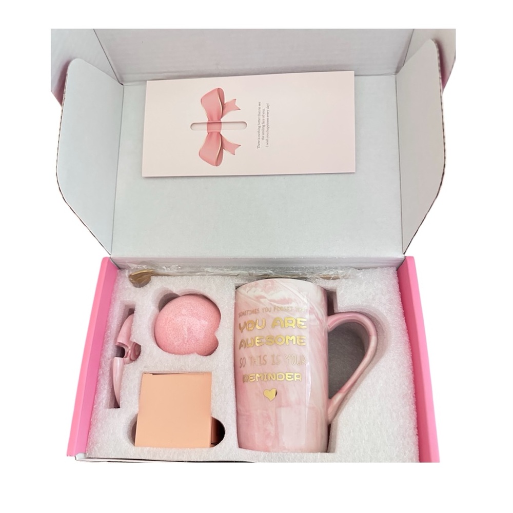 Pink and Gold Gift Box